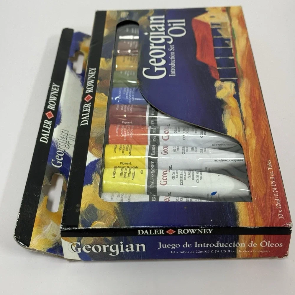 Daler-Rowney Georgian Oil Paint Introduction Set- 10 22ml Tubes